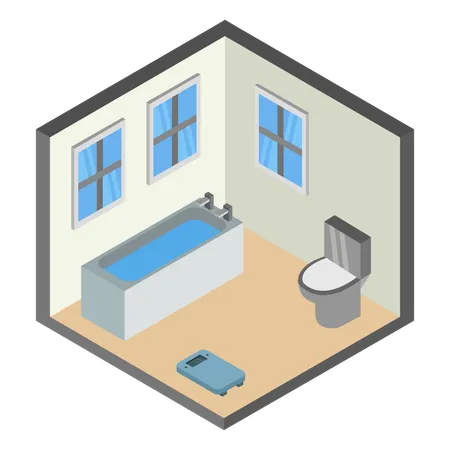 Bathroom setup  Illustration