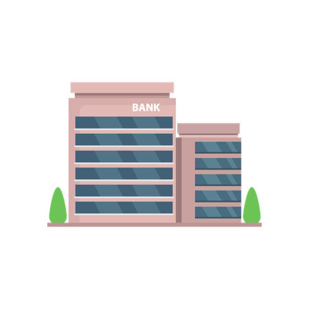 Bâtiment de la banque  Illustration