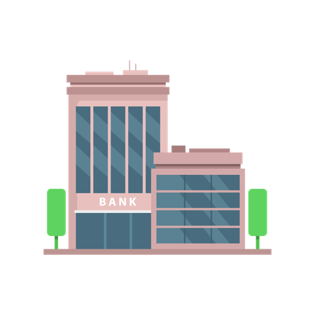 Bâtiment de la banque  Illustration