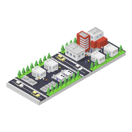 Bâtiment du centre Cata  Illustration