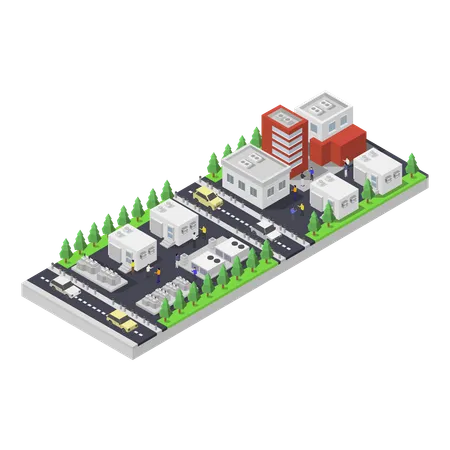 Bâtiment du centre Cata  Illustration