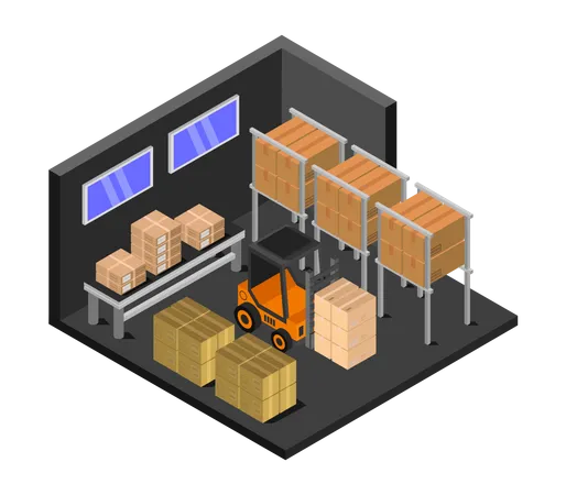 Bâtiment de stockage  Illustration