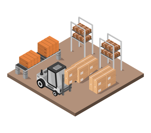 Bâtiment de stockage  Illustration