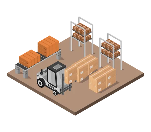 Bâtiment de stockage  Illustration