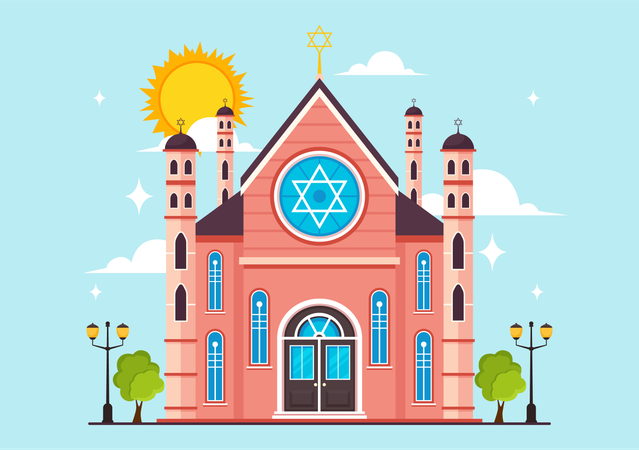 Bâtiment de la synagogue  Illustration