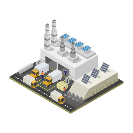 Bâtiment d'usine  Illustration