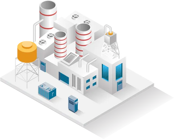 Bâtiment d'usine  Illustration