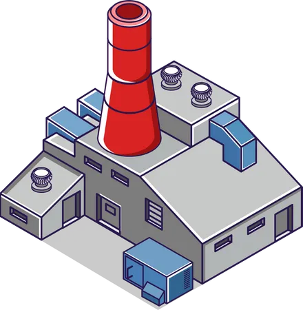 Bâtiment d'usine  Illustration