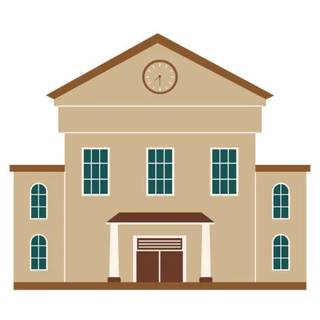 Bâtiment scolaire  Illustration