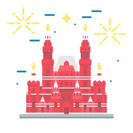 Bâtiment historique russe  Illustration