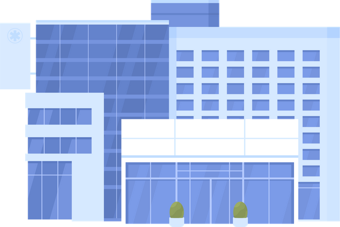 Bâtiment de l'hôpital  Illustration