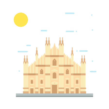 Bâtiment italien  Illustration