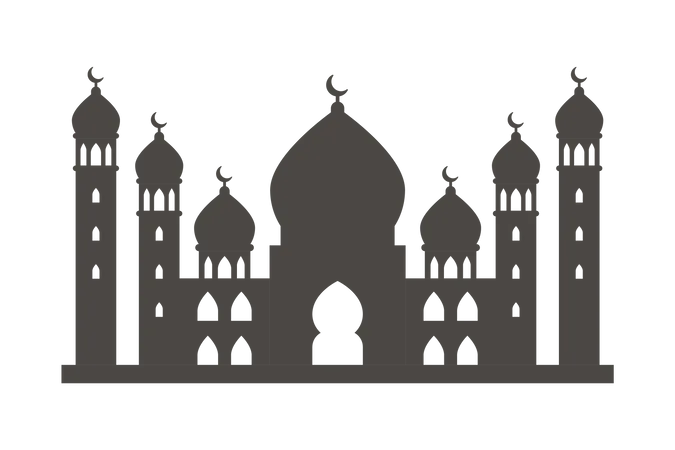 Bâtiment de la mosquée  Illustration