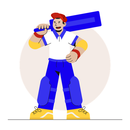 Batsman  Illustration
