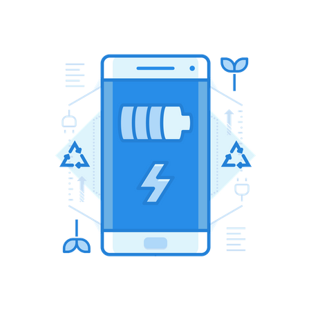 Batterie mobile  Illustration