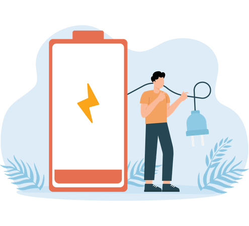 Battery Charge  Illustration