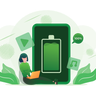 illustrations of battery-charging