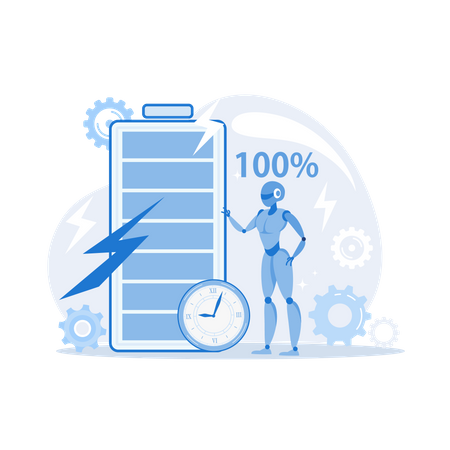 Battery runtime  Illustration