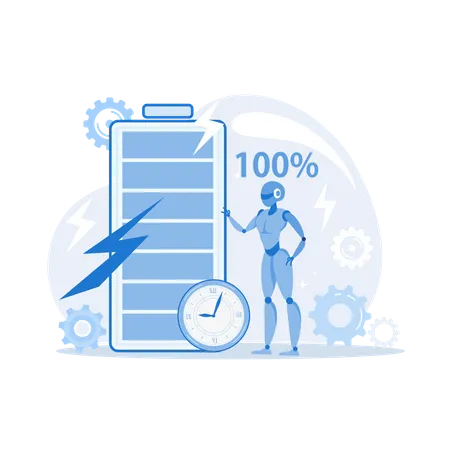 Battery runtime  Illustration