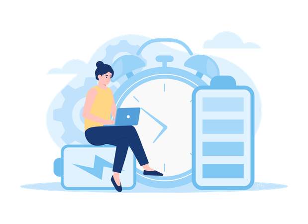 Battery runtime  Illustration