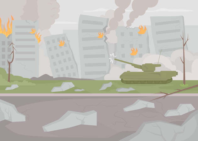 Battle Scene Illustration