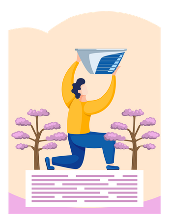 Bauen Sie Ihre Karriere auf und arbeiten Sie in Busan  Illustration