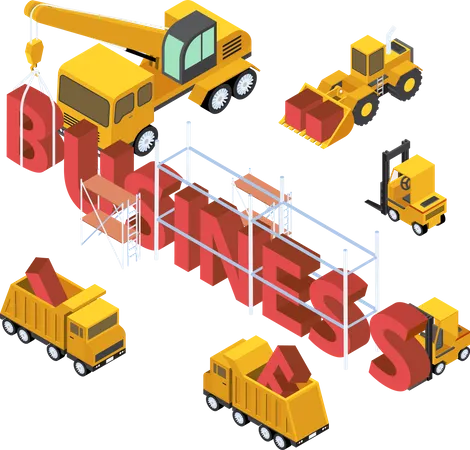 Konstruktionsgeschäft  Illustration