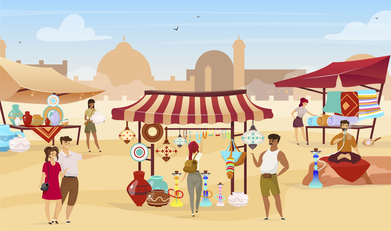 Bazar egipcio  Ilustración