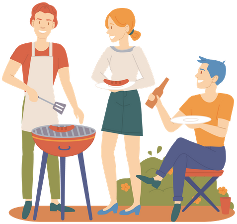 BBQ Party  Illustration