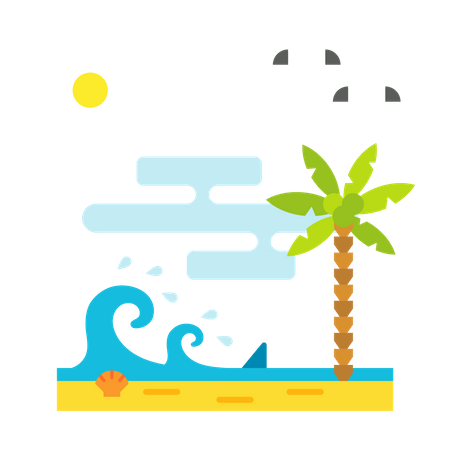 Beach Illustration