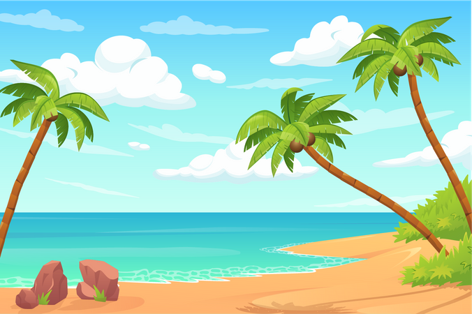 Beach  Illustration