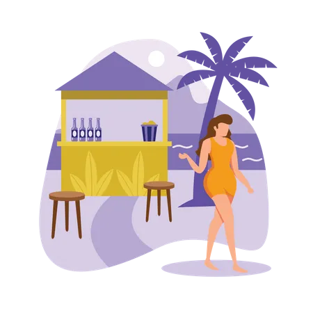 Beach bar  Illustration