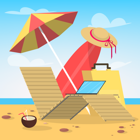 Beach Chair  Illustration