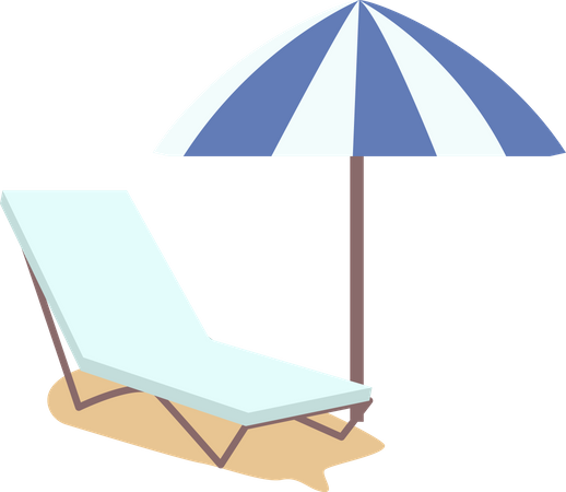 Beach equipment  Illustration