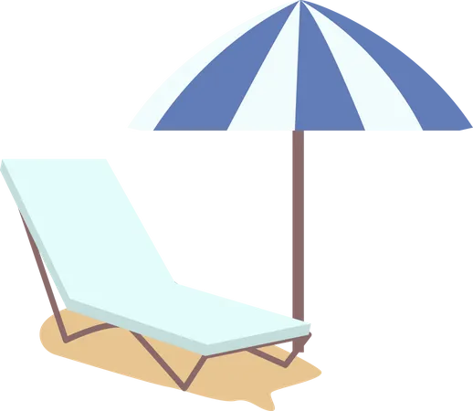 Beach equipment  Illustration