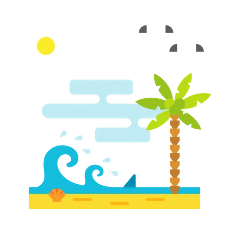 Beach  Illustration