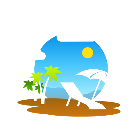 Beach  イラスト