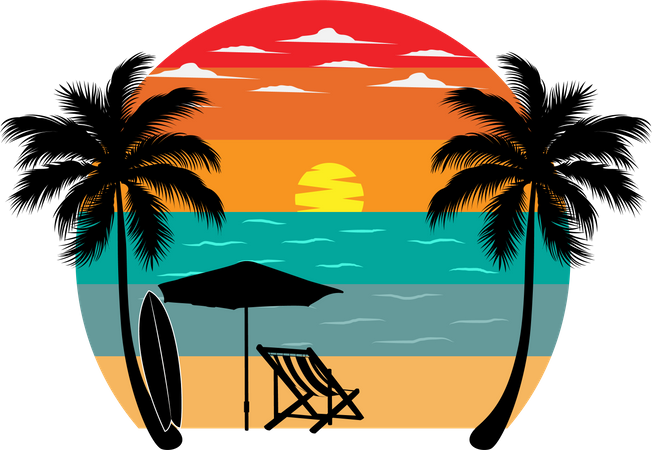 Beach  Illustration