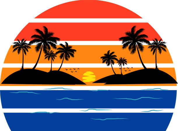 Beach  Illustration