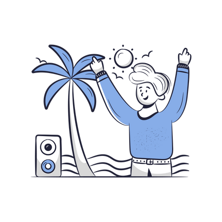 Beach Party  Illustration