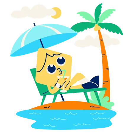Beach Relaxation  Illustration