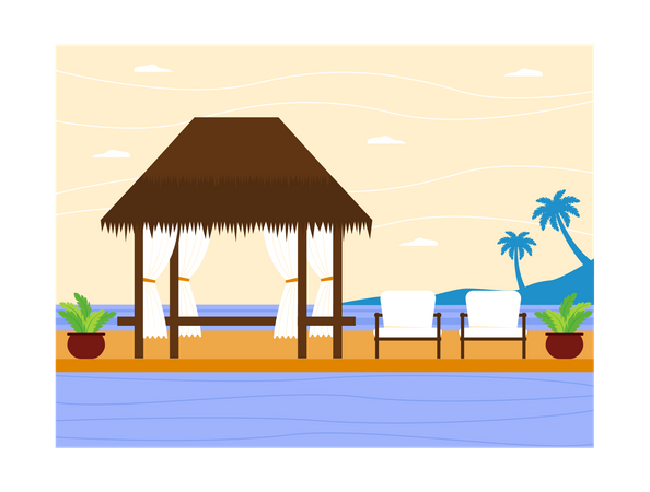 Beach resort  Illustration