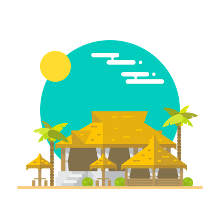 Beach Resort  イラスト