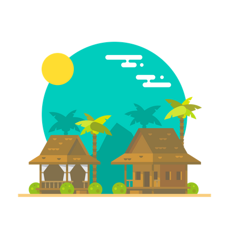 Beach Restaurant  イラスト