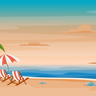 illustration beach template