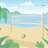 free volleyball net illustrations