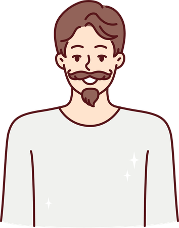Beard man  Illustration