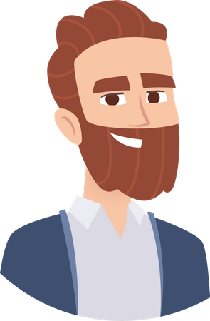 Bearded Businessman  Illustration