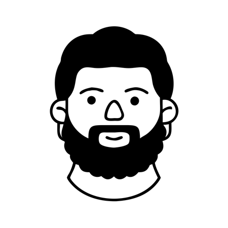 Bearded man  Illustration