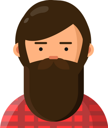 Bearded Man  Illustration